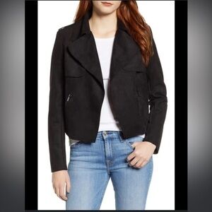 NWOT KUT from the Kloth Women’s Black Jacee Draped Moto Jacket size S (2-4)